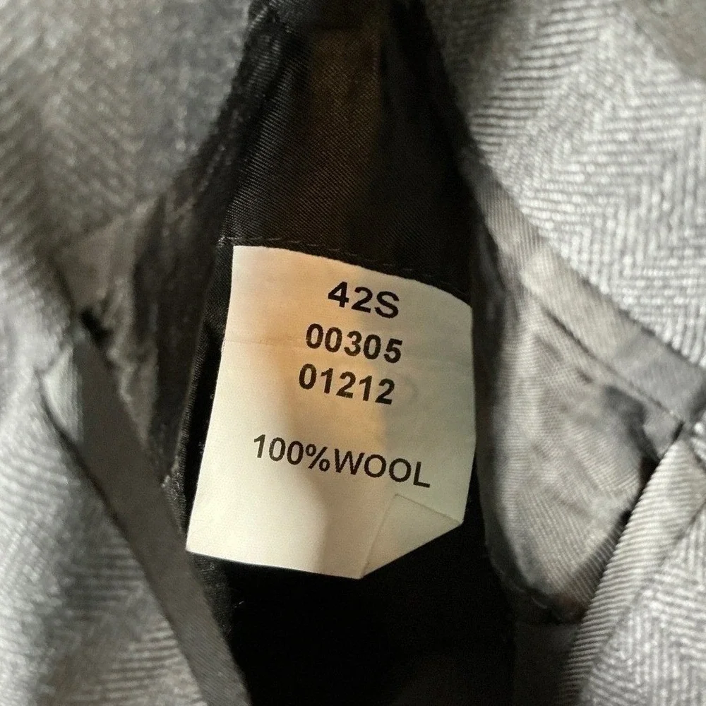Jos. A. Bank Signature Collection Mens 42S Charcoal Grey 100% Wool Blazer Jacket